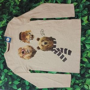 NWT Kid's XL Circo "Lions, Tigers, and Bears Oh My" Long Sleeve T-shirt.